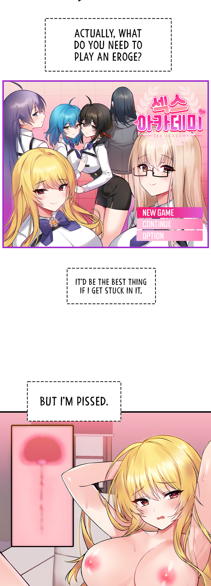 Trapped In The Academy's Eroge Chapter 1 - Picture 2