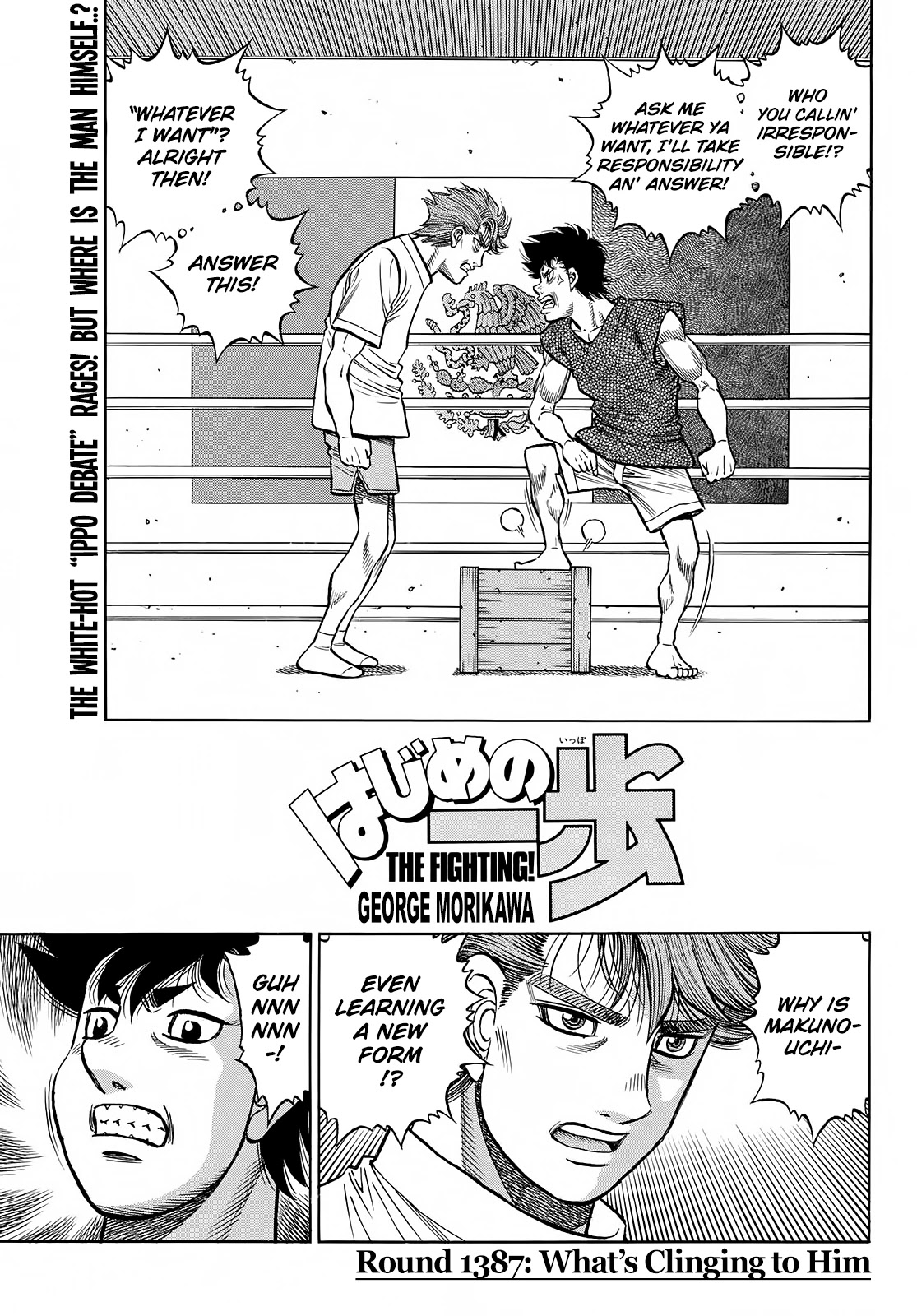 Hajime No Ippo Chapter 1387: What's Clinging To Him? - Picture 1