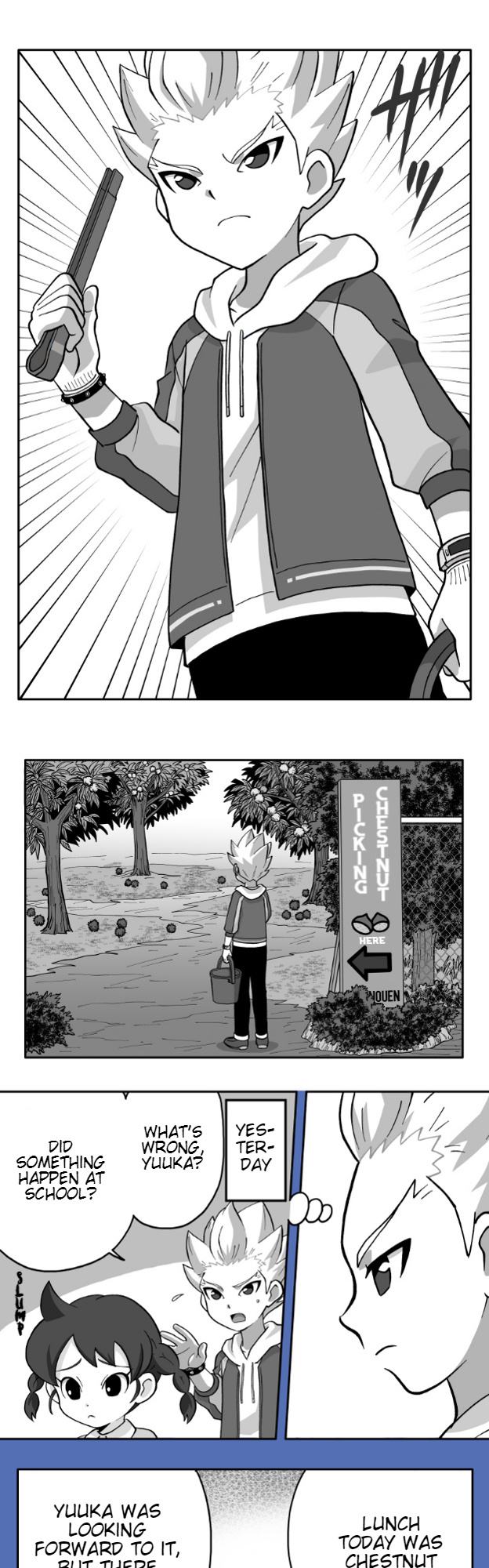 Honosuto! ~Gouenji No Hitorigoto~ Chapter 50: Chestnut Picking And Gouenji - Picture 1