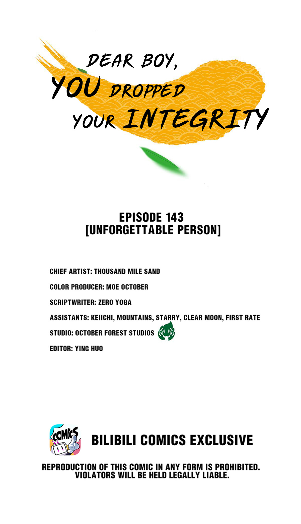 Dear Boy, You Dropped Your Integrity Chapter 161: Unforgettable Person - Picture 1