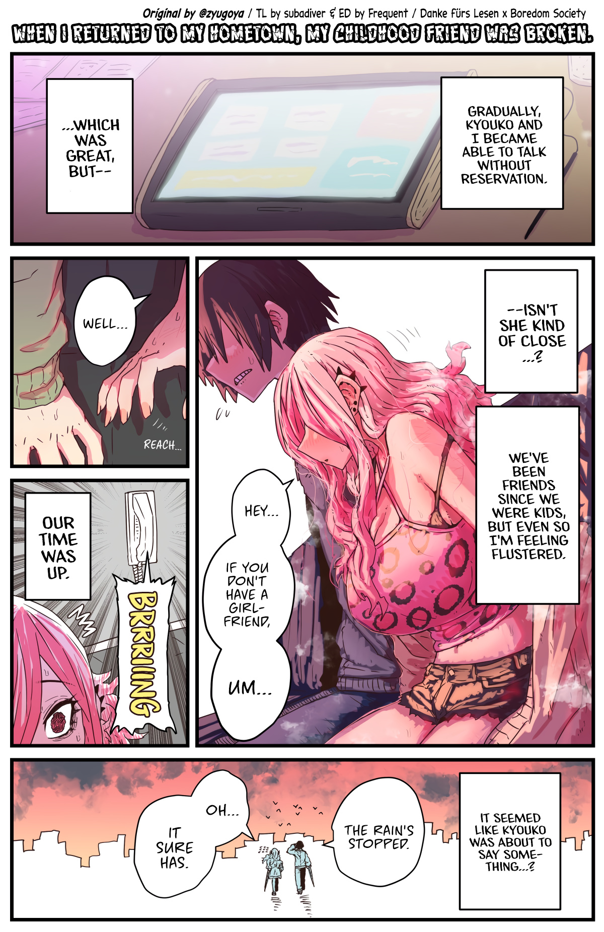 When I Returned To My Hometown, My Childhood Friend Was Broken - Page 1