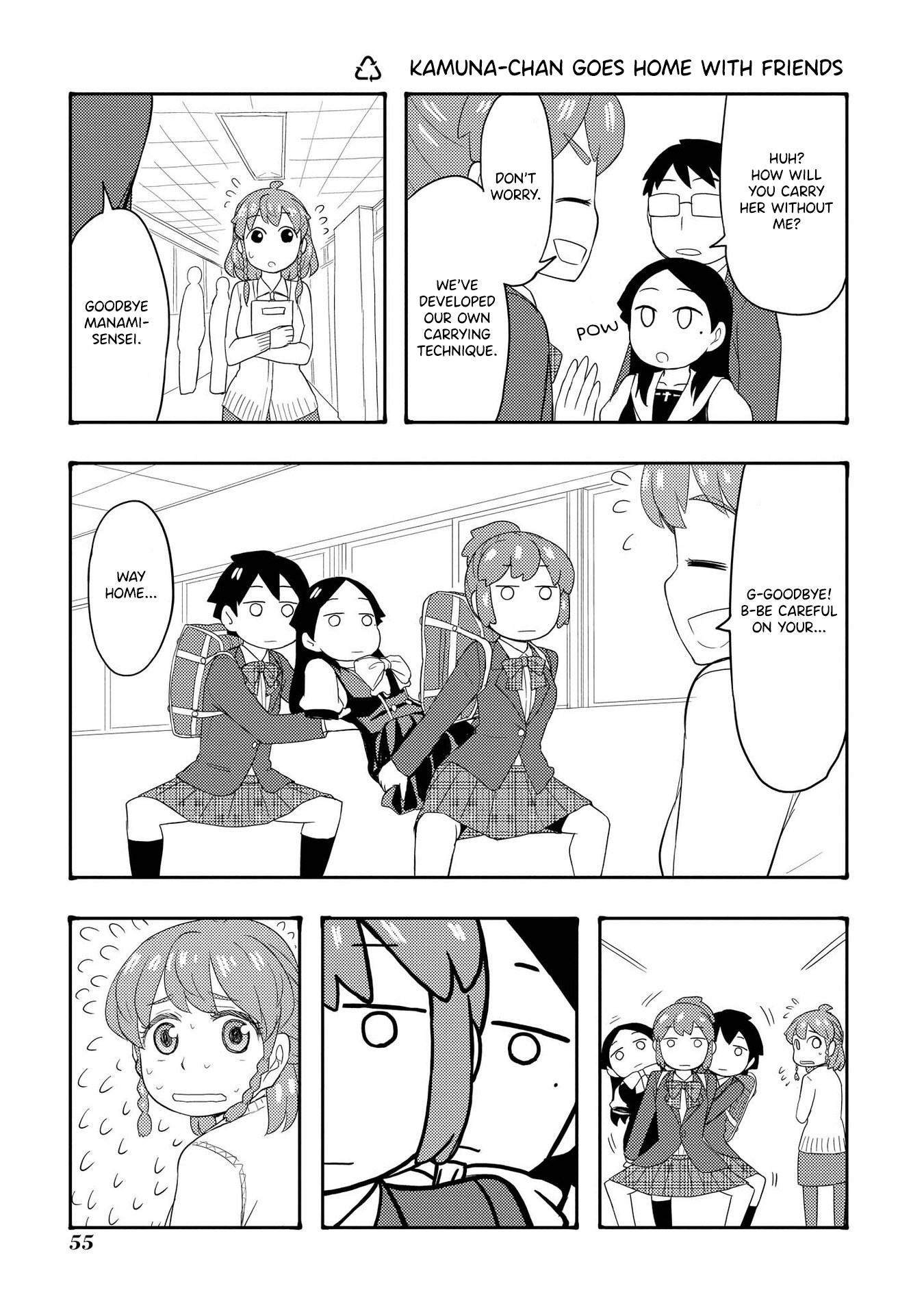 Amasawa-Kun And Kamuna-Chan Chapter 38: Kamuna-Chan Goes Home With Friends - Picture 1