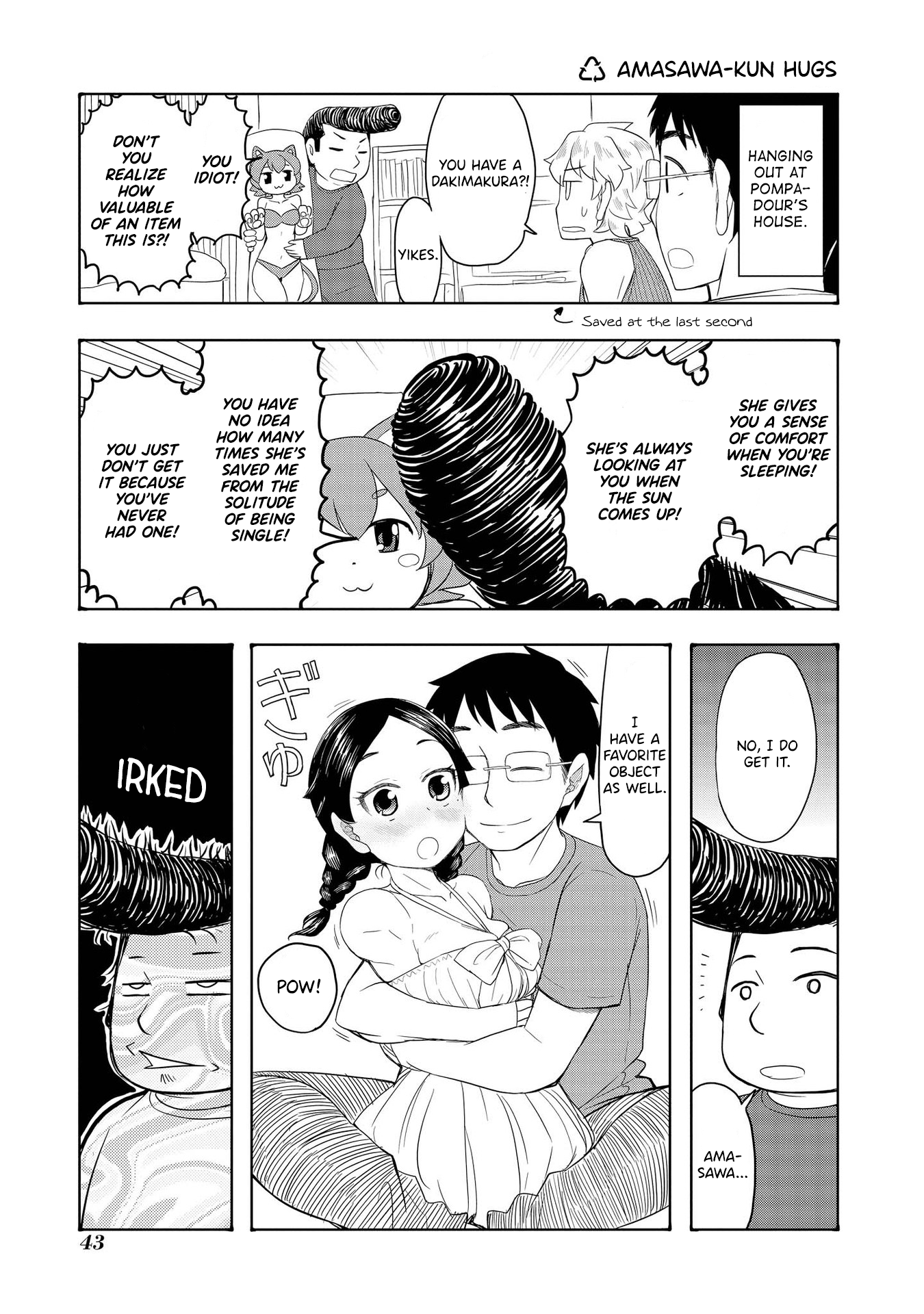 Amasawa-Kun And Kamuna-Chan Chapter 30: Amasawa-Kun Hugs - Picture 1