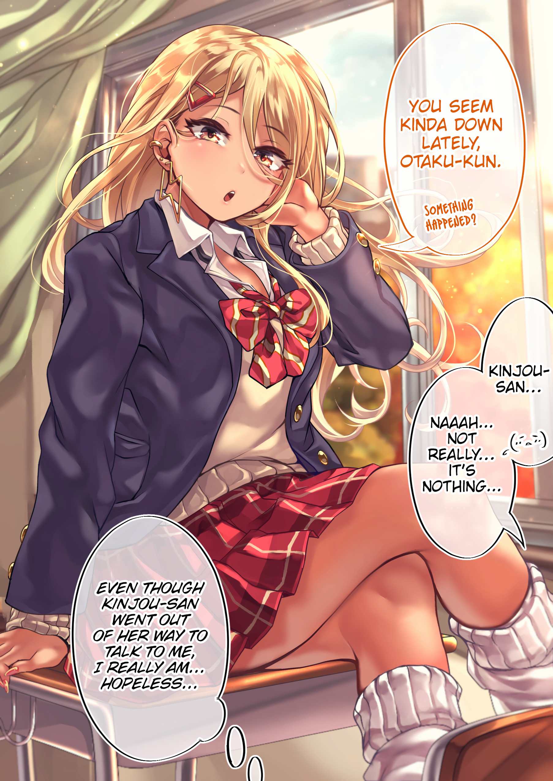 The Story Of An Otaku And A Gyaru Falling In Love Chapter 97: Affection Level: Kinjo 70% - Picture 1