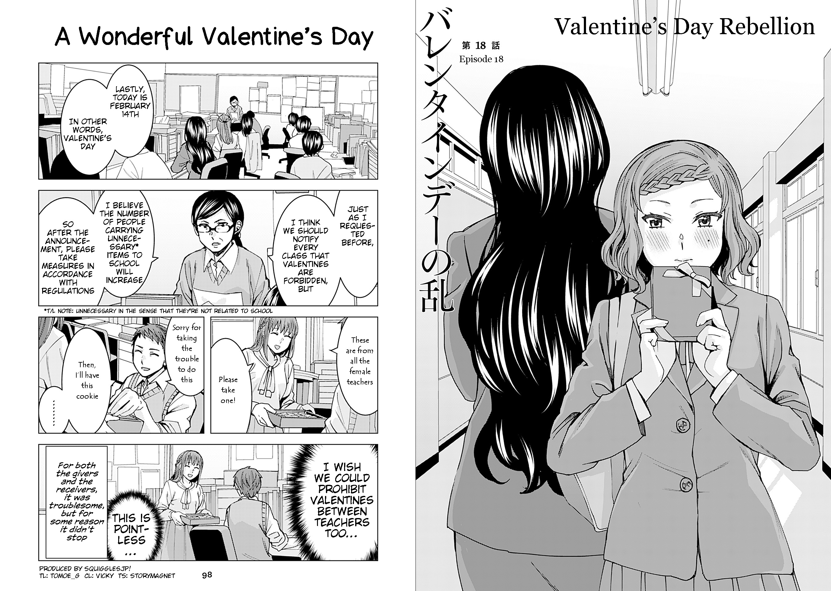 Kusanagi-Sensei Is Being Tested Vol.2 Chapter 204.18: A Wonderful Valentine's Day - Picture 1