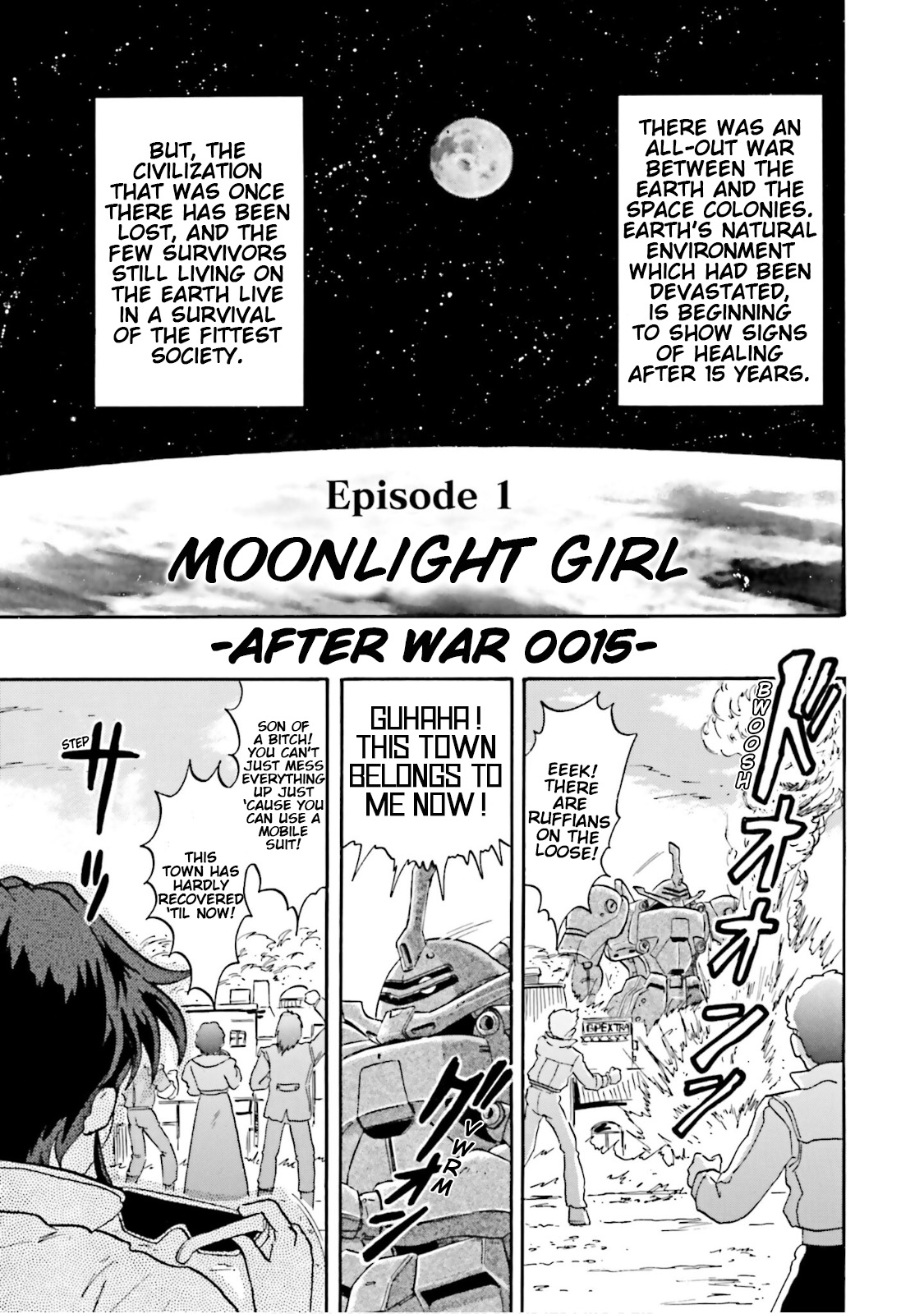 After War Gundam X Re:master Edition Vol.1 Chapter 1: Moonlight Girl - Picture 1