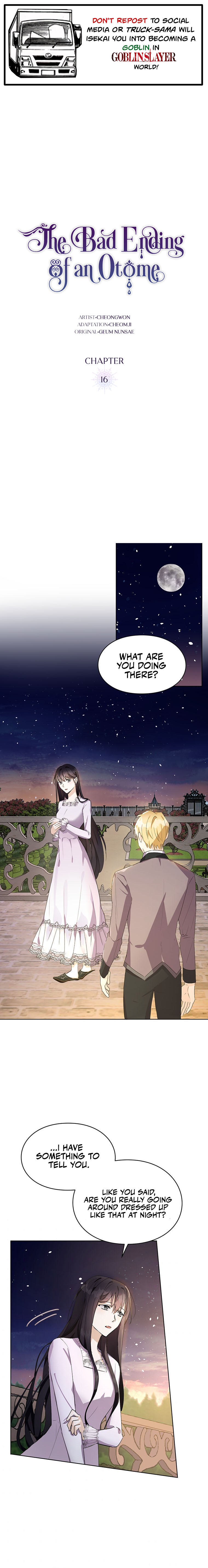 The Bad Ending Of The Otome Game Chapter 16 - Picture 1