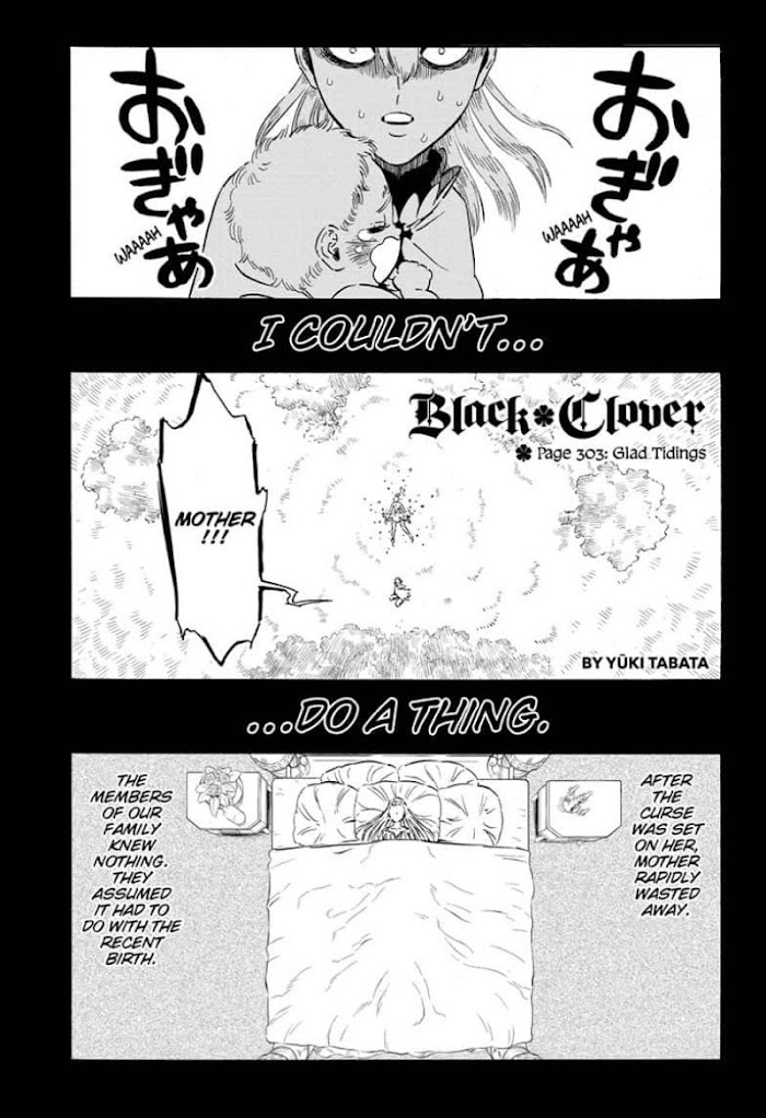 Black Clover Chapter 303 : Page 303: Glad Tidings - Picture 1