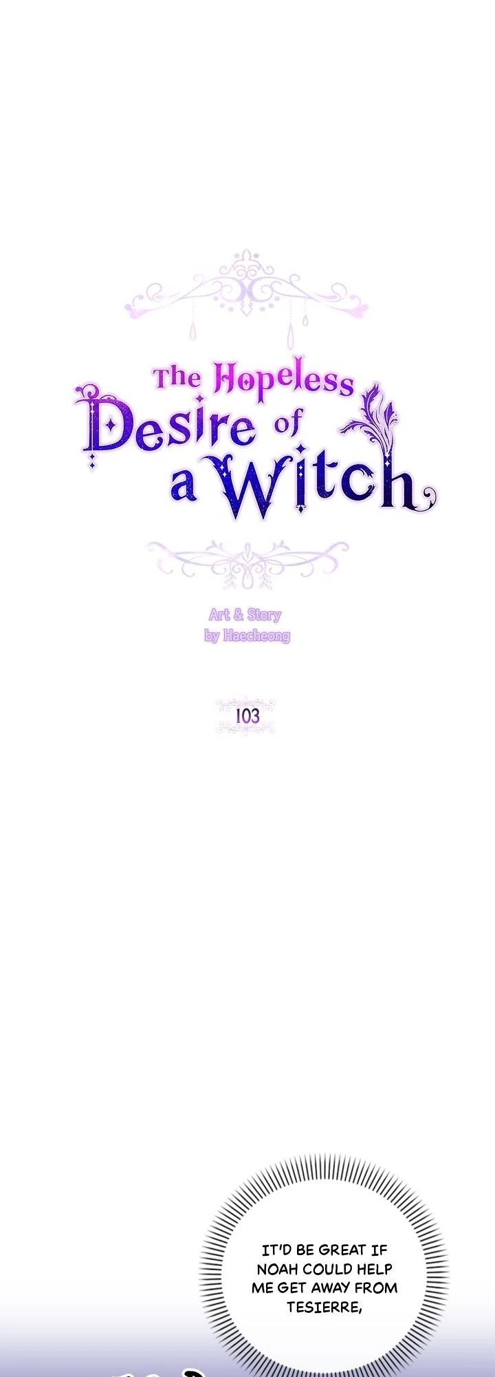A Witch's Hopeless Wish Chapter 103 - Picture 1