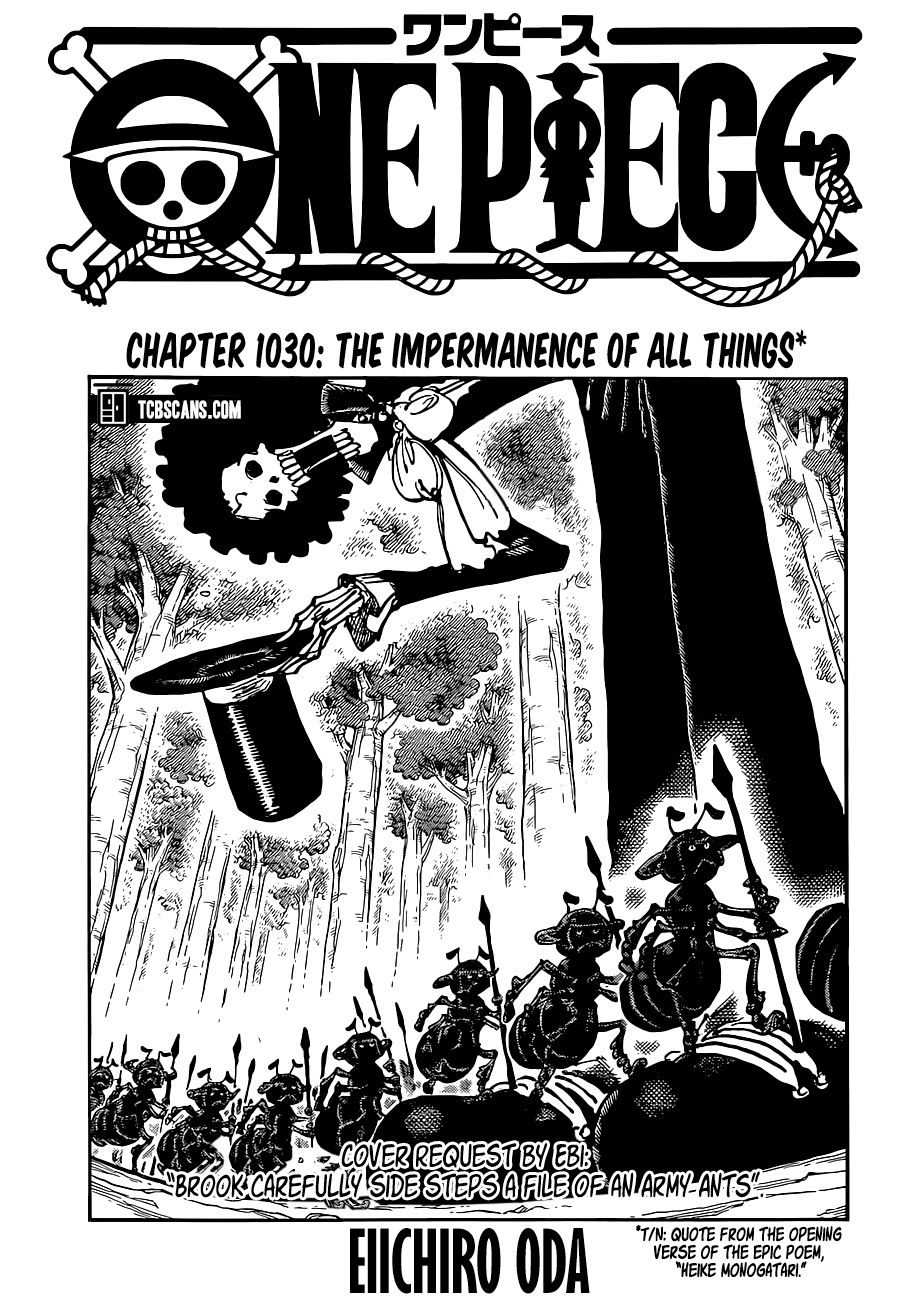One Piece Chapter 1030 - Picture 1