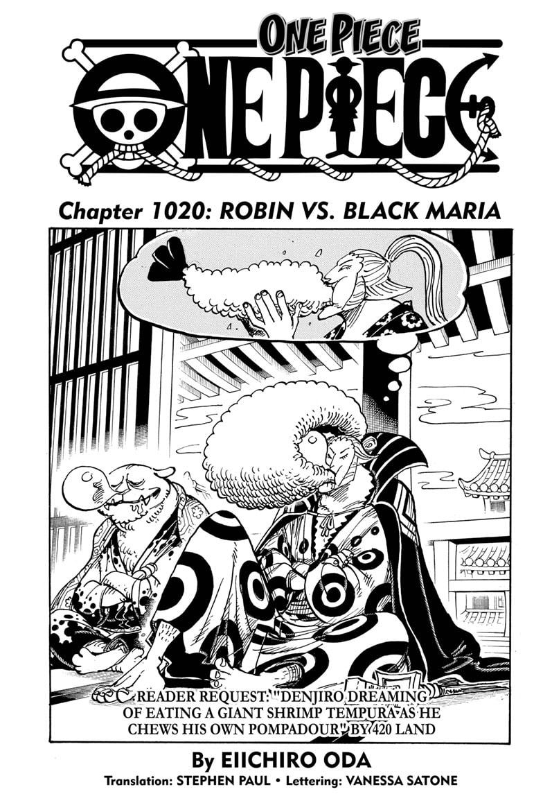 One Piece Chapter 1020 - Picture 1