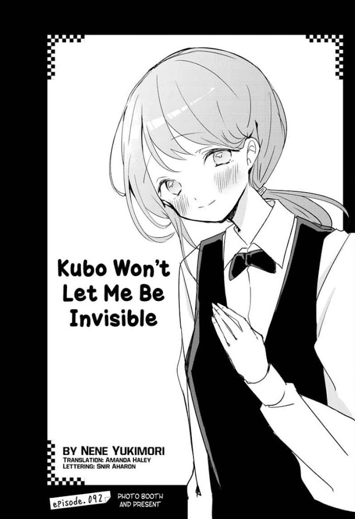 Kubo Won't Let Me Be Invisible Chapter 92 - Picture 2