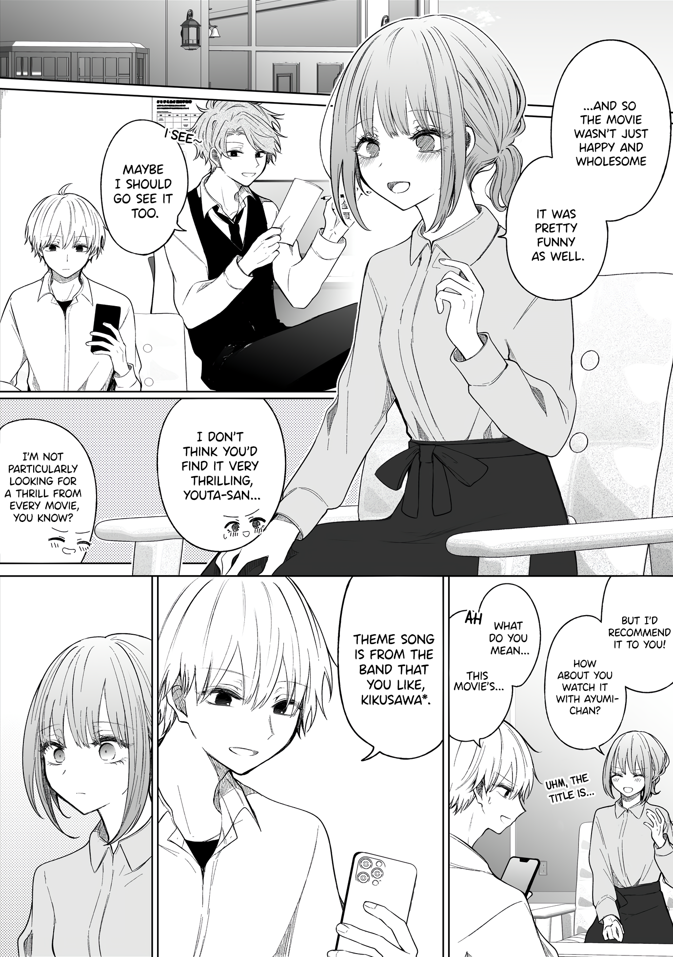 Ichizu De Bitch Na Kouhai Chapter 119: Story Of A Girl Who Can't Watch Movies About Broken Hearts Anymore - Picture 2