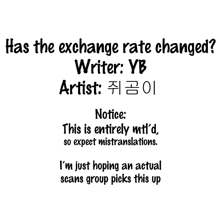 Has The Exchange Rate Changed? - Page 1
