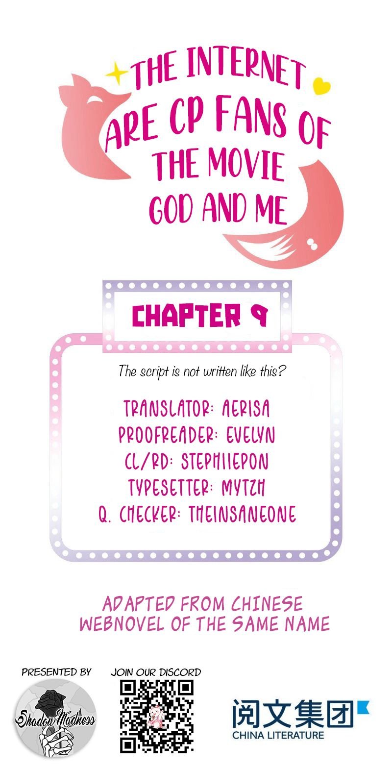 The Internet Are Cp Fans Of The Movie God And Me Chapter 9 - Picture 1