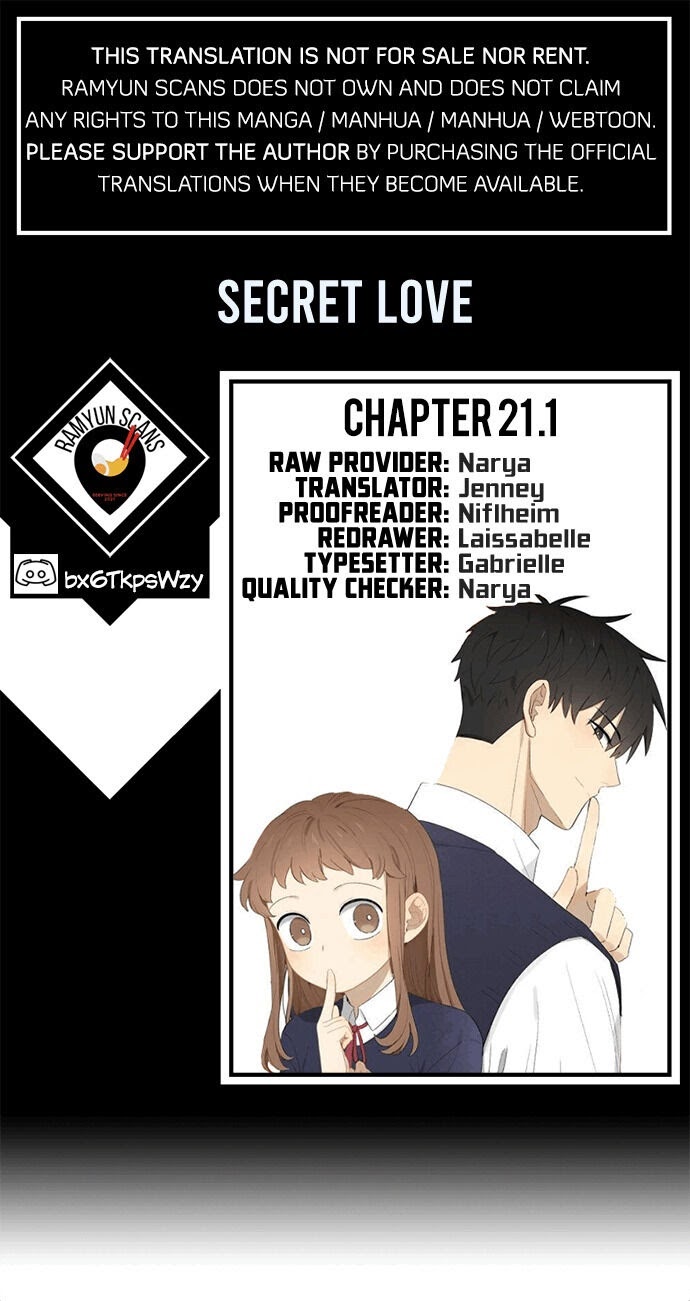 Secret Love Chapter 21.1 - Picture 1