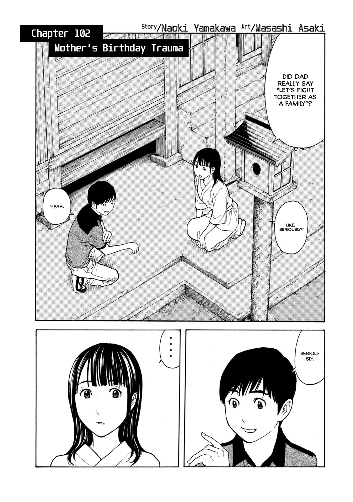 My Home Hero Vol.12 Chapter 102: Mother's Birthday Trauma - Picture 1