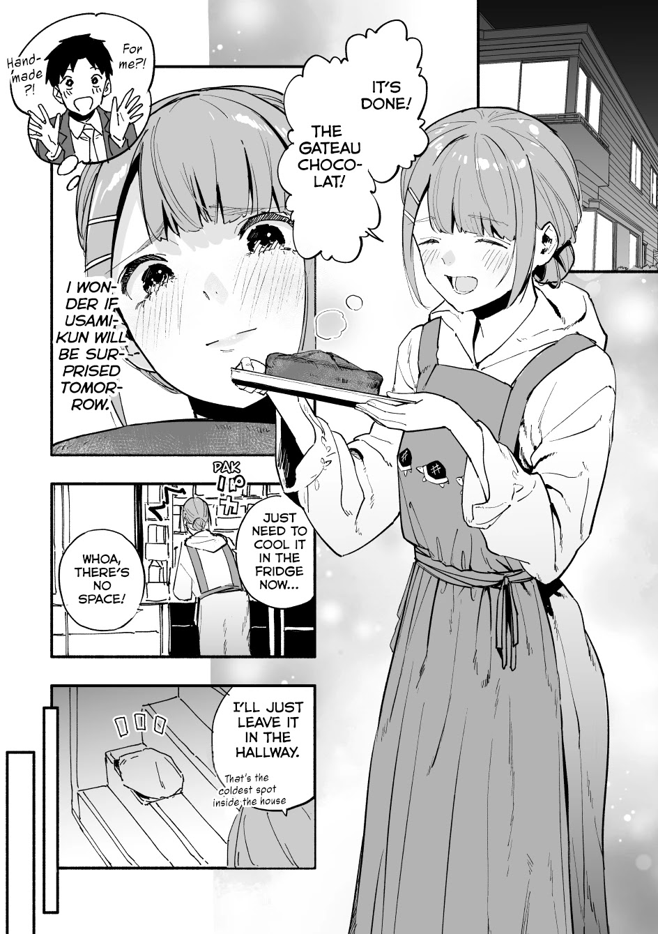 Nirugame-Chan With The Huge Ass And Usami-Kun Chapter 41: A Girl With A Huge Ass' Night Before Valentine's Day - Picture 1