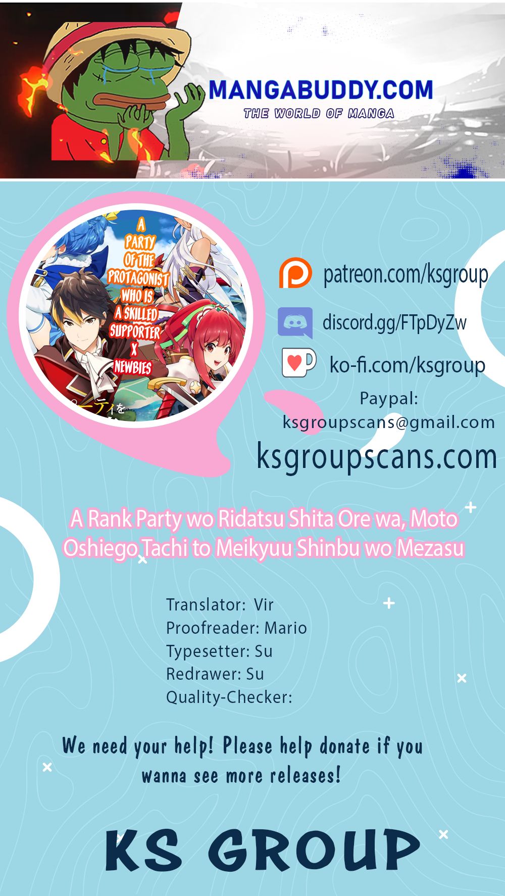 A Rank Party Wo Ridatsu Shita Ore Wa, Moto Oshiego Tachi To Meikyuu Shinbu Wo Mezasu - Page 1