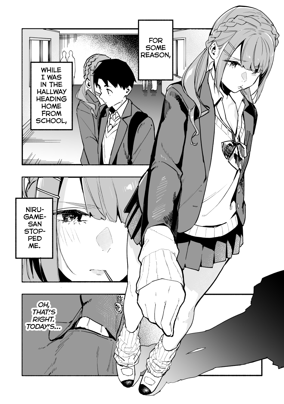 Nirugame-Chan With The Huge Ass And Usami-Kun Chapter 42: A Girl With A Huge Ass Who Does Her Best On Valentine’S Day - Picture 1