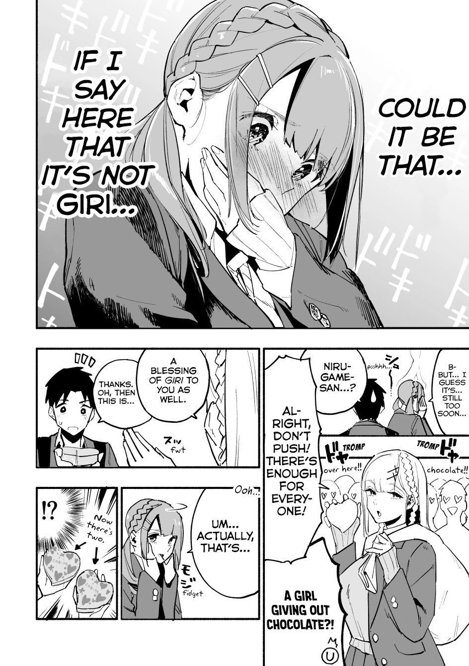 Nirugame-Chan With The Huge Ass And Usami-Kun Chapter 42: A Girl With A Huge Ass Who Does Her Best On Valentine’S Day - Picture 3