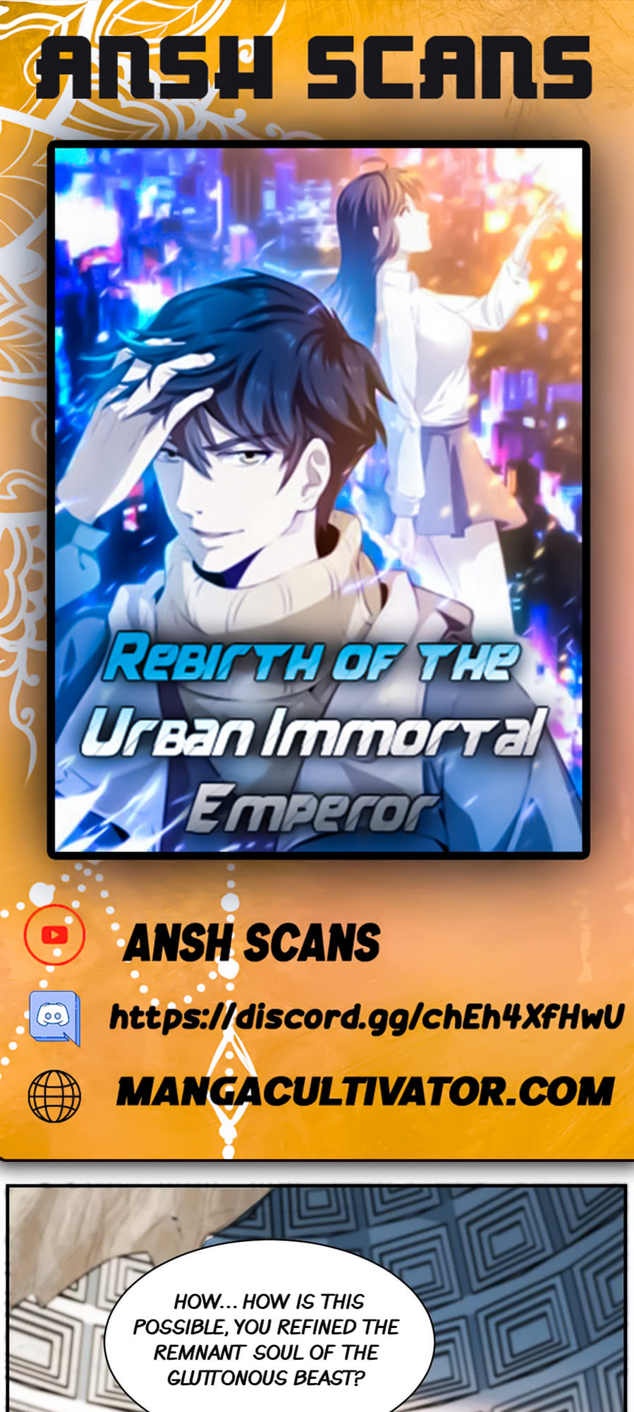 Rebirth Of The Urban Immortal Emperor - Page 1