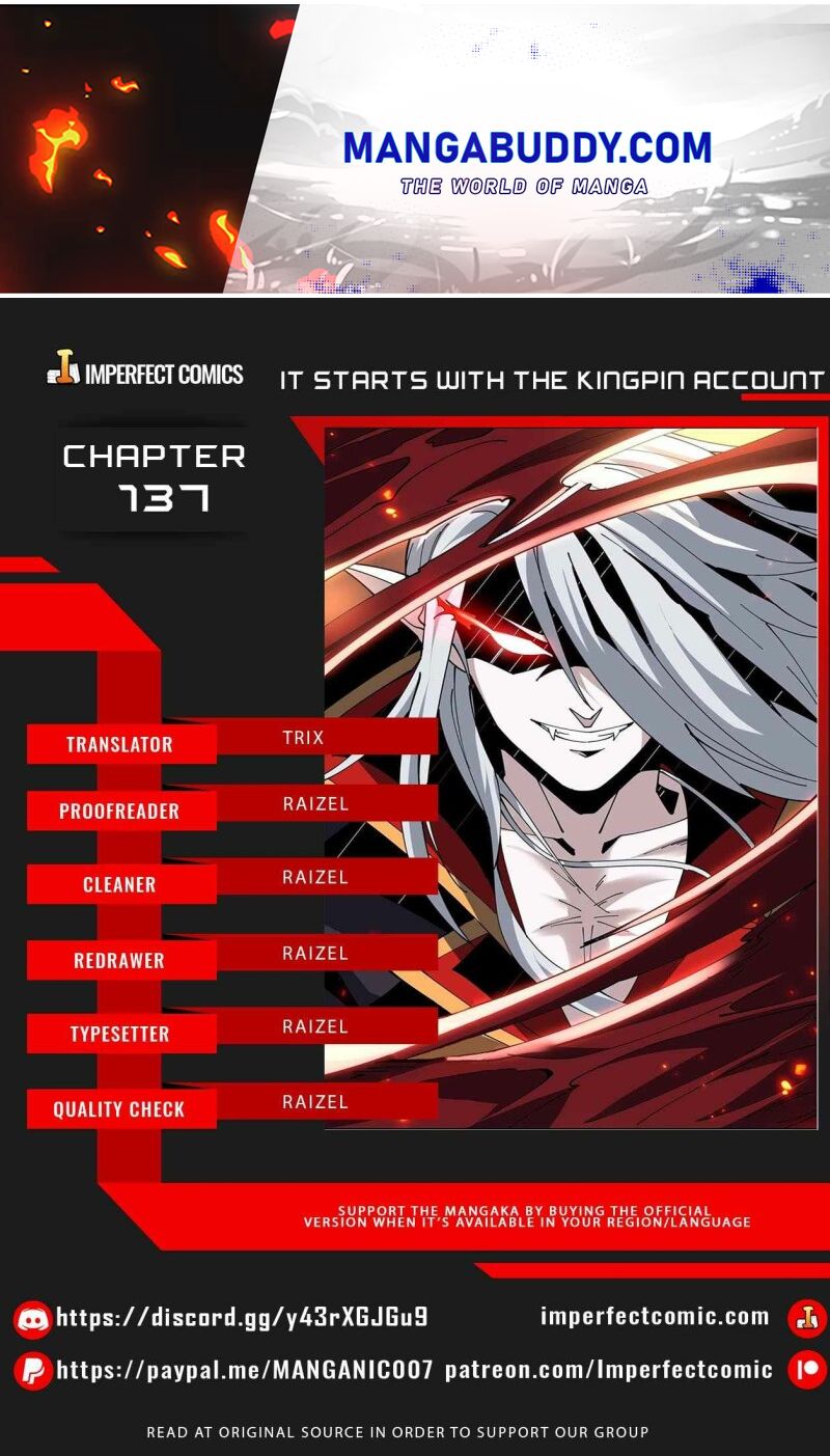It Starts With A Kingpin Account Chapter 137 - Picture 1
