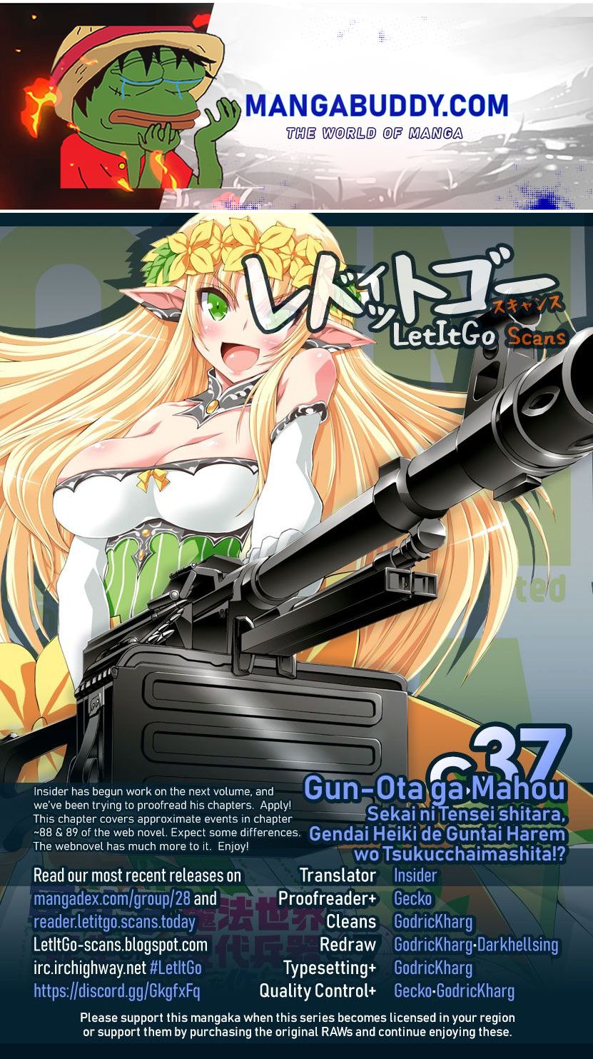 Gun-Ota Ga Mahou Sekai Ni Tensei Shitara, Gendai Heiki De Guntai Harem Wo Tsukucchaimashita!? Chapter 37 - Picture 1