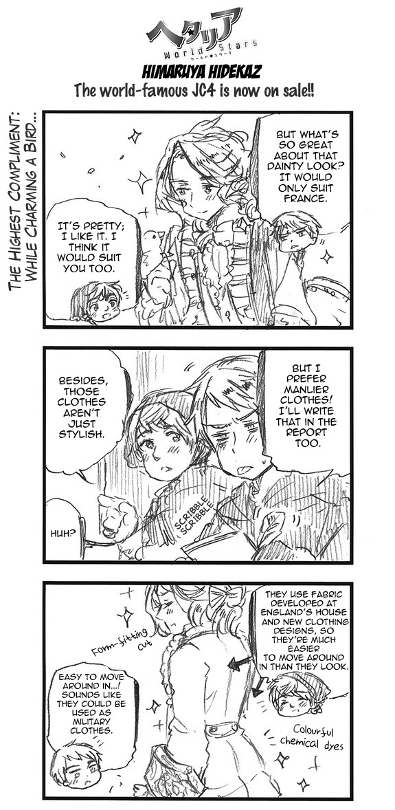 Hetalia World Stars Chapter 296: The Highest Compliment: While Charming A Bird... - Picture 1