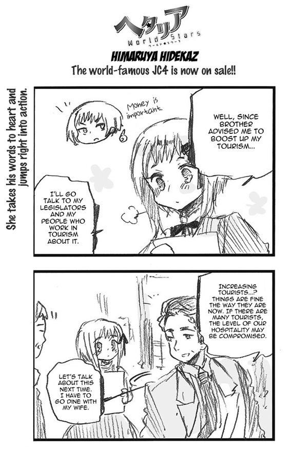 Hetalia World Stars Chapter 362: She Takes His Words To Heart And Jumps Right Into Action. - Picture 1