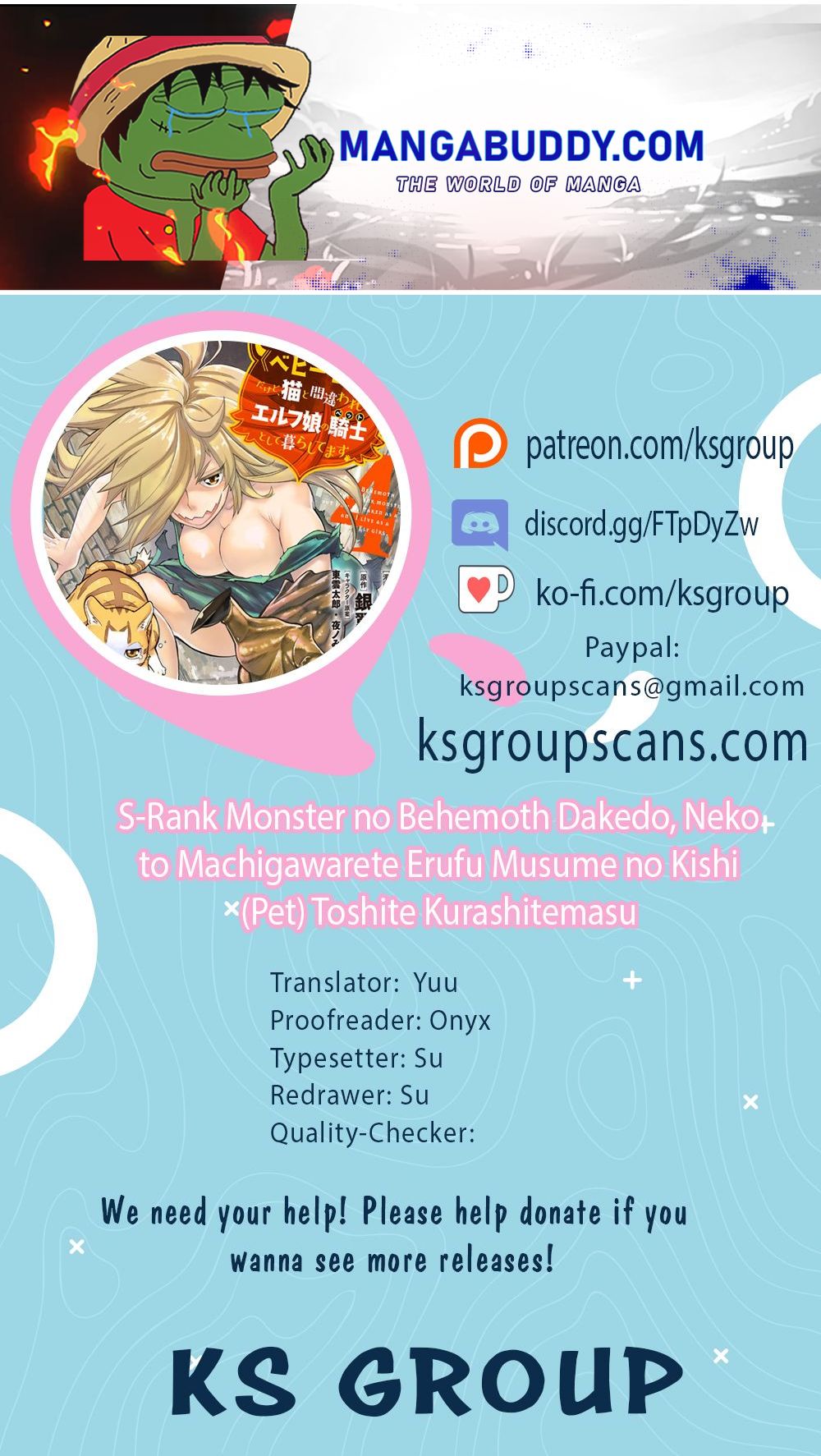S-Rank Monster No Behemoth Dakedo, Neko To Machigawarete Erufu Musume No Kishi (Pet) Toshite Kurashitemasu Chapter 46 - Picture 1