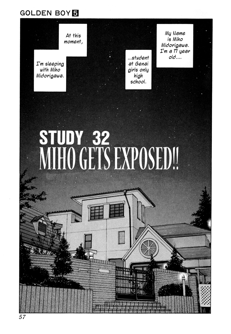 Golden Boy Vol.5 Chapter 32: Miho Gets Exposed - Picture 1
