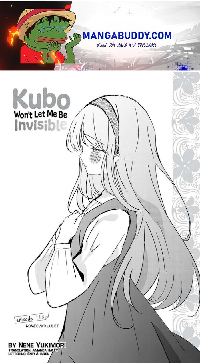 Kubo Won't Let Me Be Invisible Chapter 113 - Picture 1
