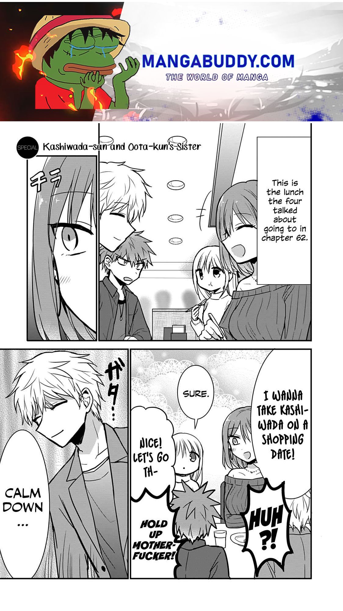 Expressionless Kashiwada-San And Emotional Oota-Kun Chapter 63.5 - Picture 1