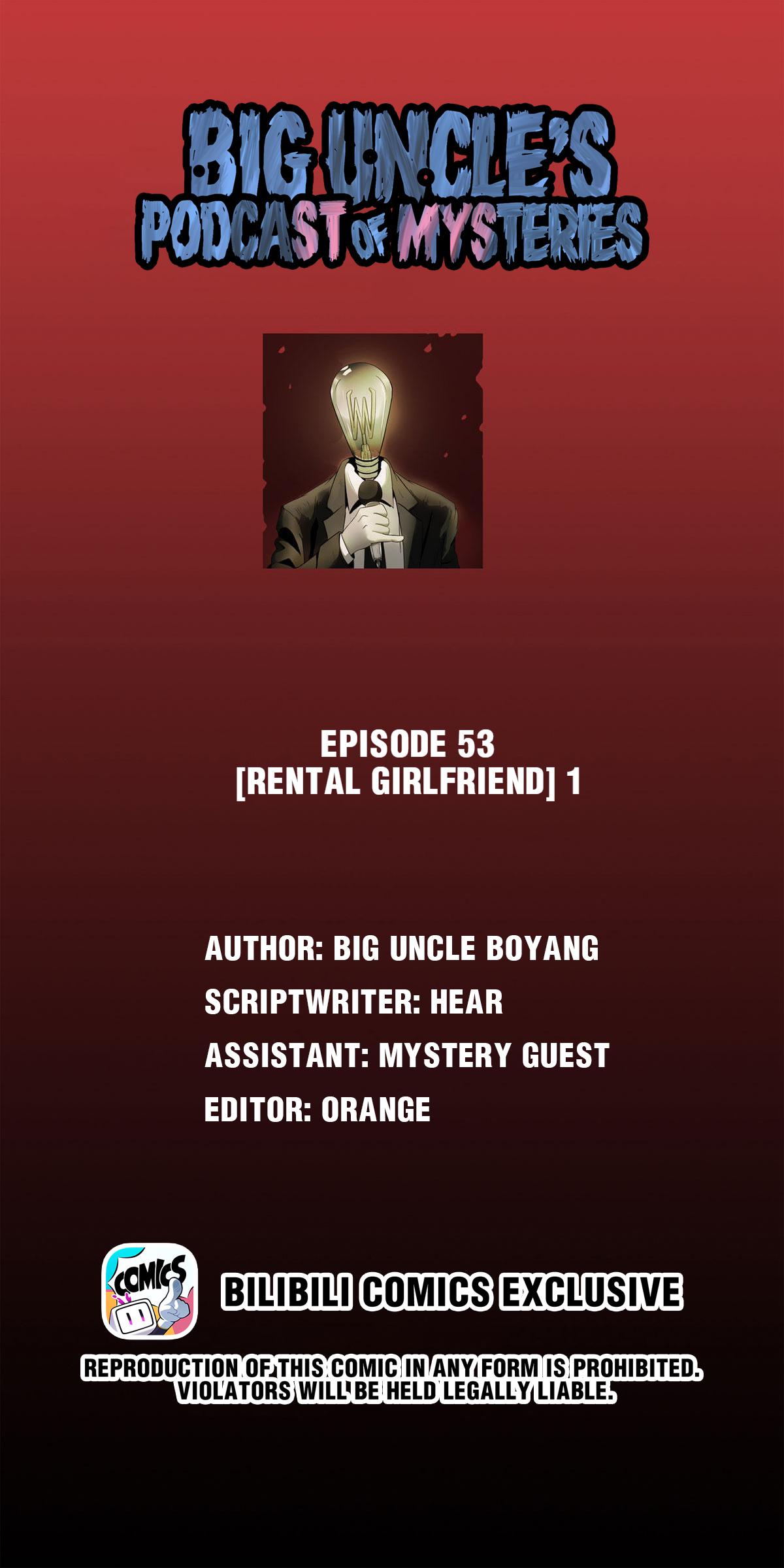 Big Uncle’S Podcast Of Mysteries Chapter 53: Rental Girlfriend (1) - Picture 1