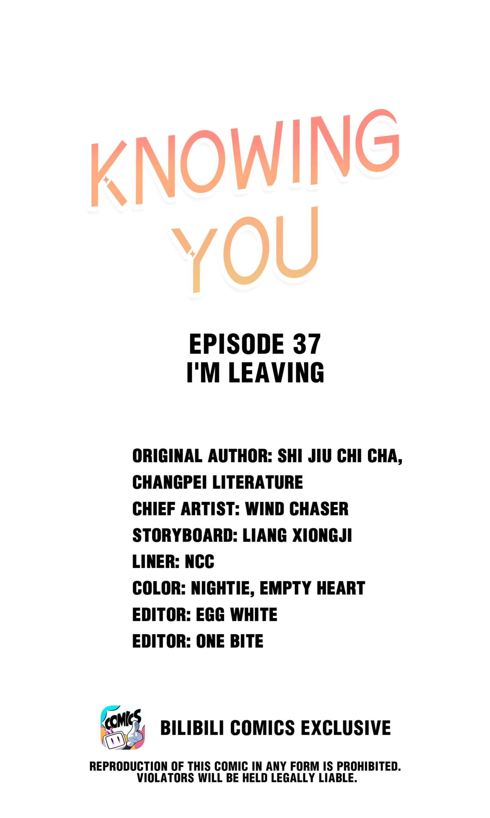 Knowing You Chapter 37: I'm Leaving - Picture 1