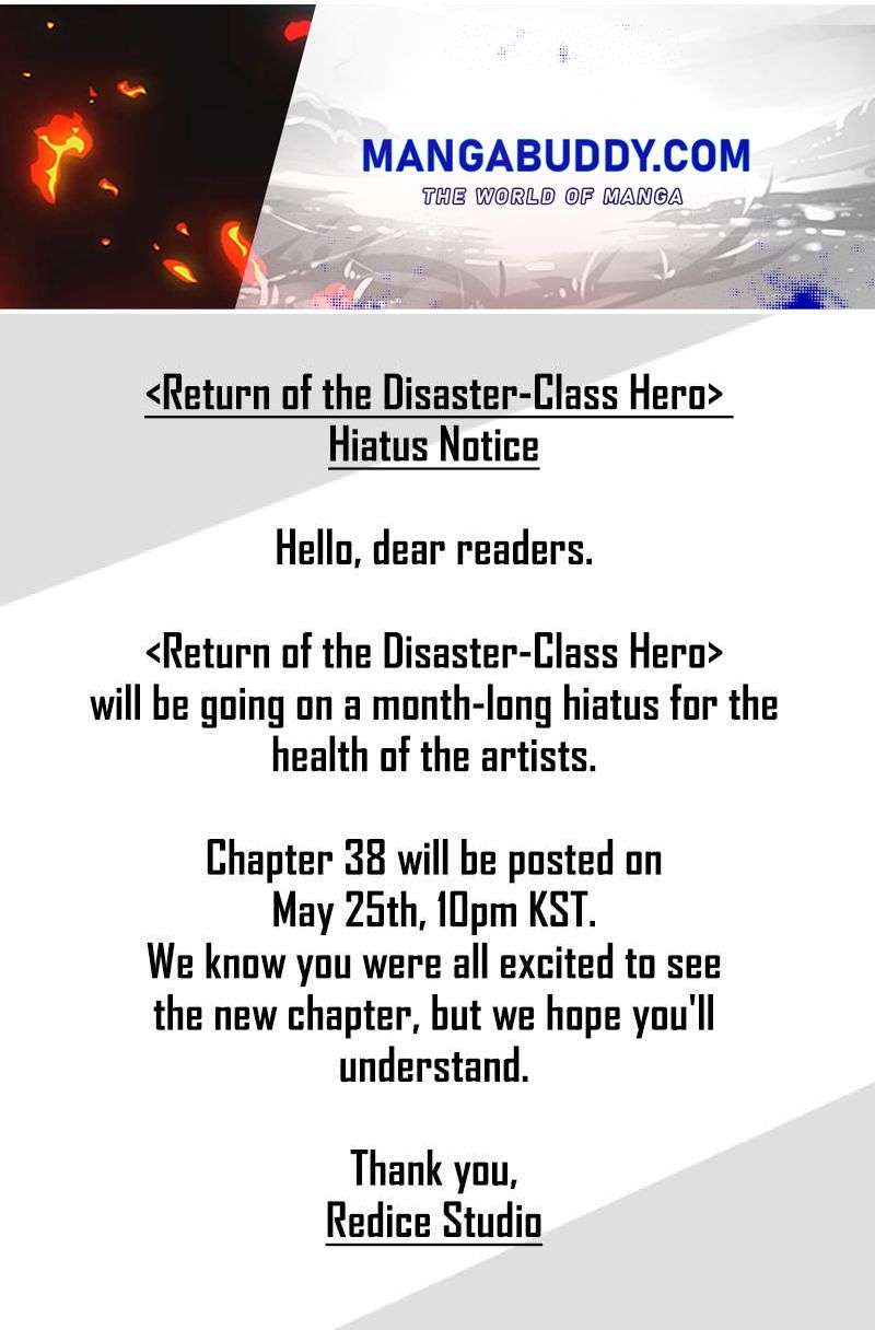 The Return Of The Disaster-Class Hero Chapter Break - Picture 1