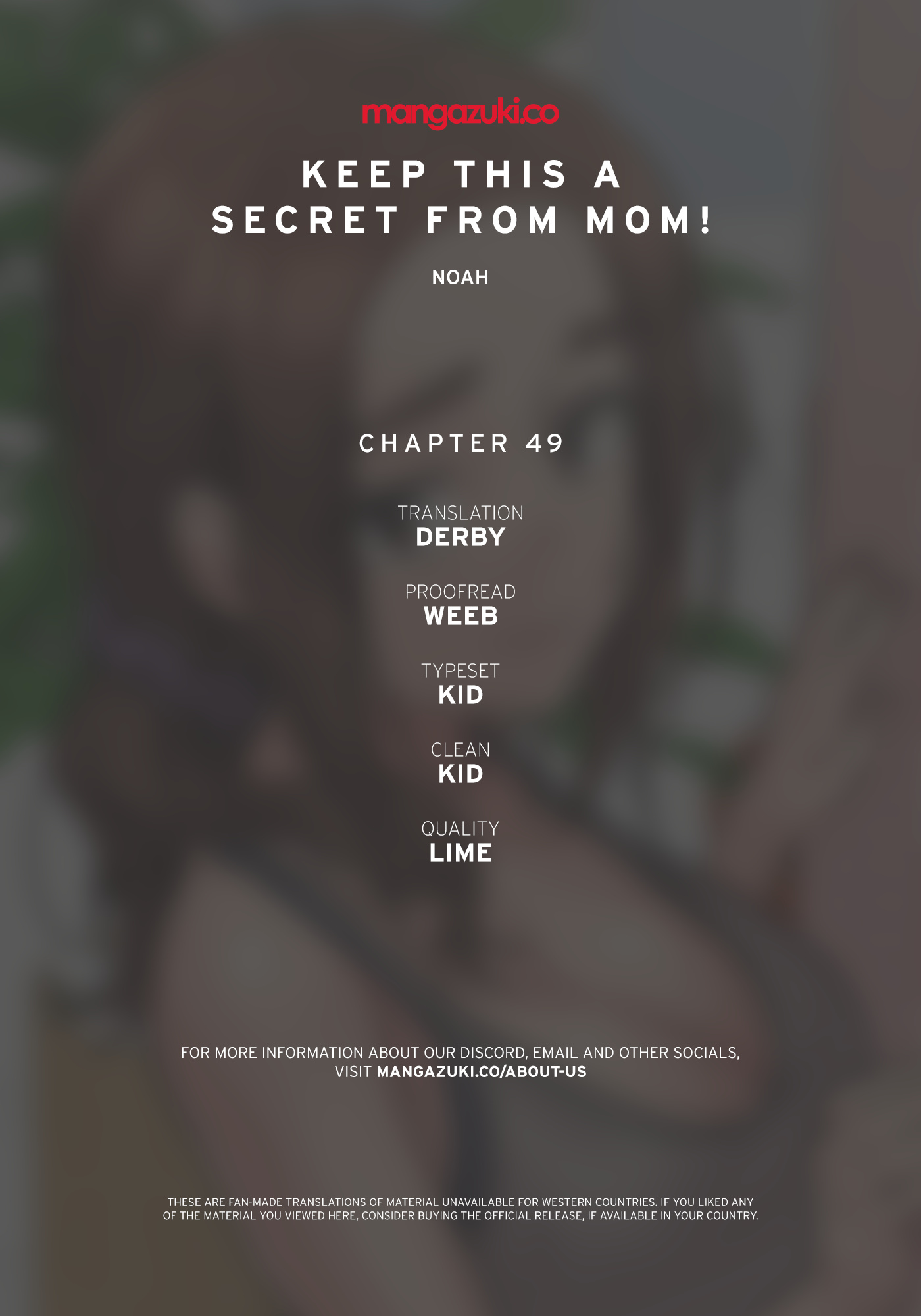 Keep This A Secret From Mom Chapter 49 - Picture 1