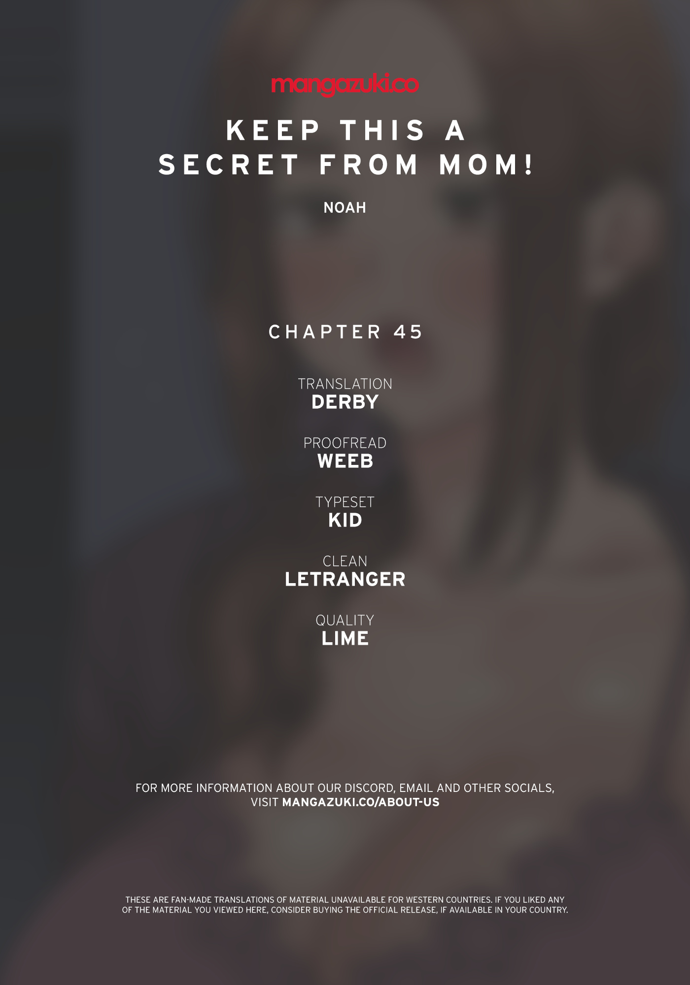 Keep This A Secret From Mom Chapter 45 - Picture 1