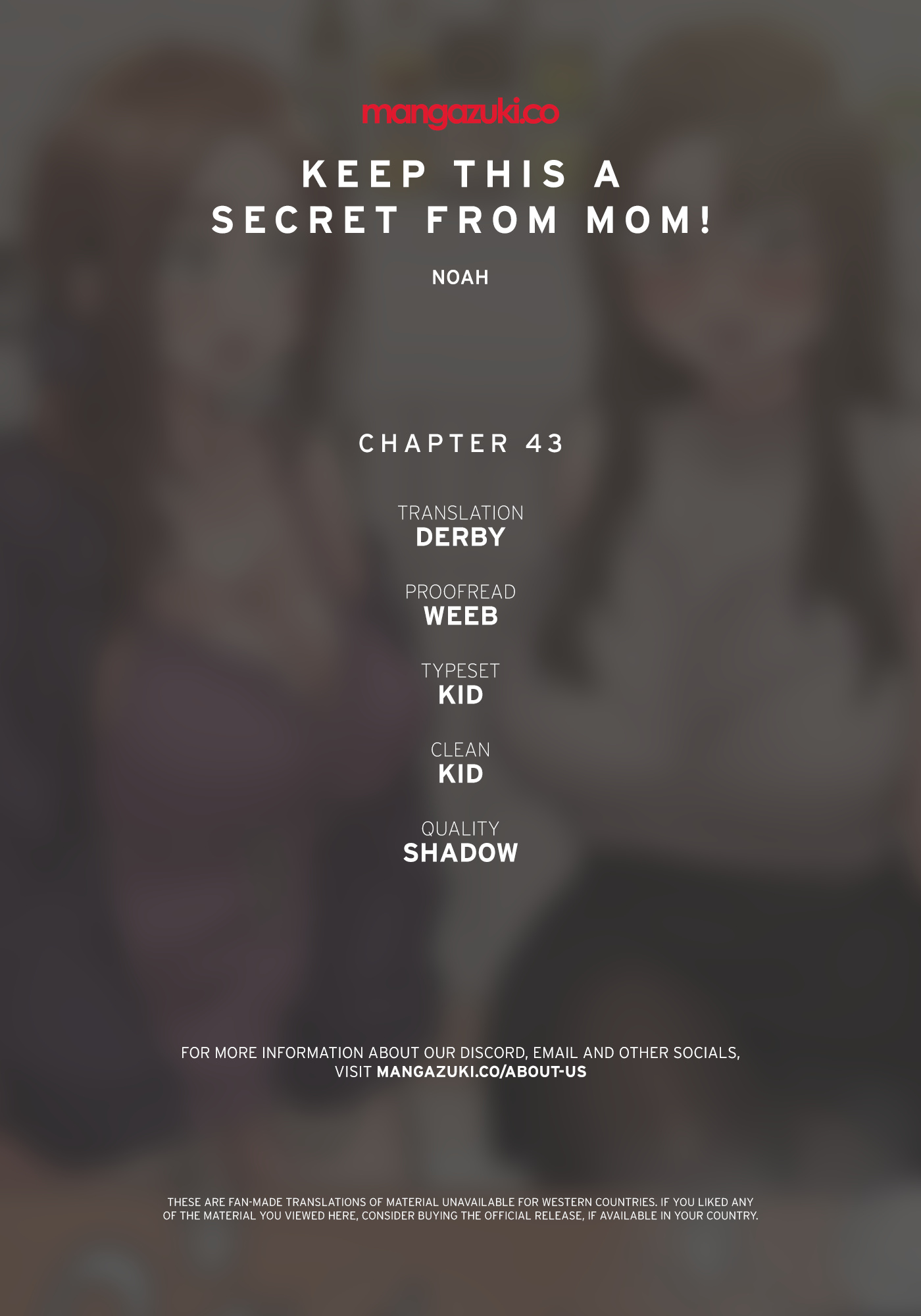 Keep This A Secret From Mom Chapter 43 - Picture 1