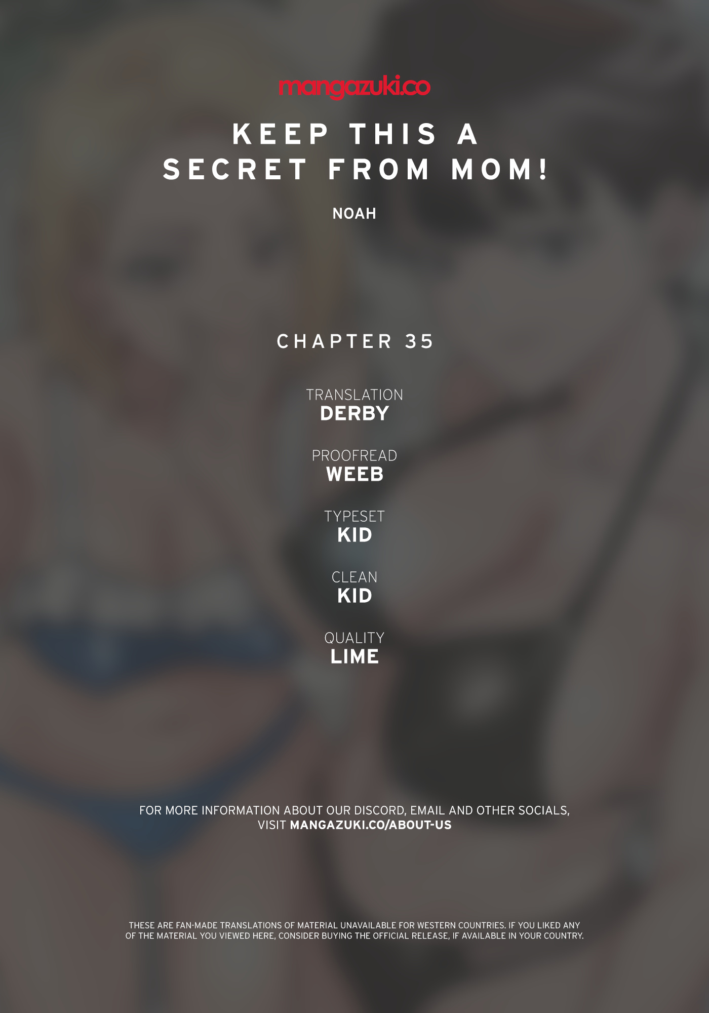 Keep This A Secret From Mom Chapter 35 - Picture 1