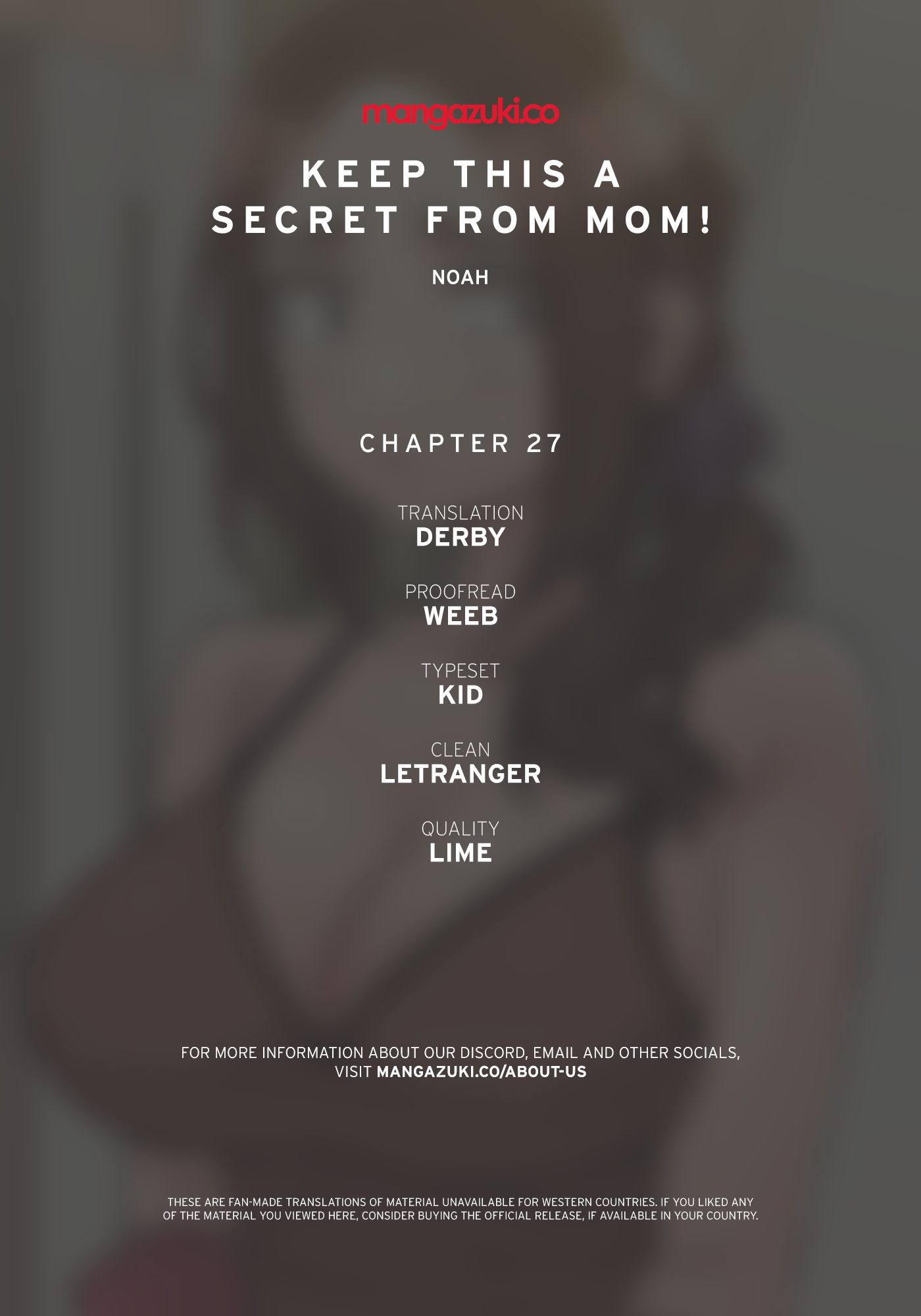 Keep This A Secret From Mom Chapter 27 - Picture 1