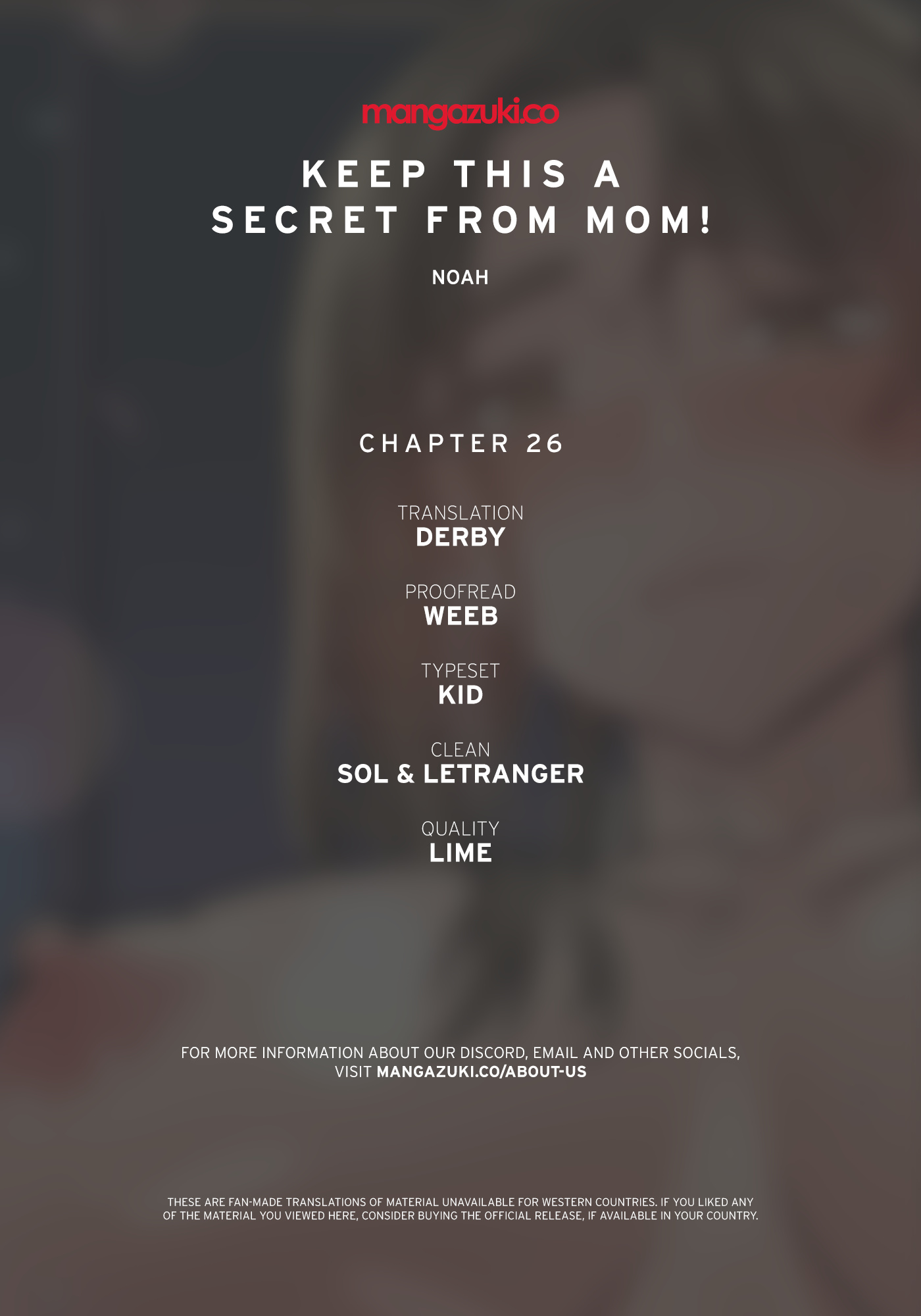 Keep This A Secret From Mom Chapter 26 - Picture 1