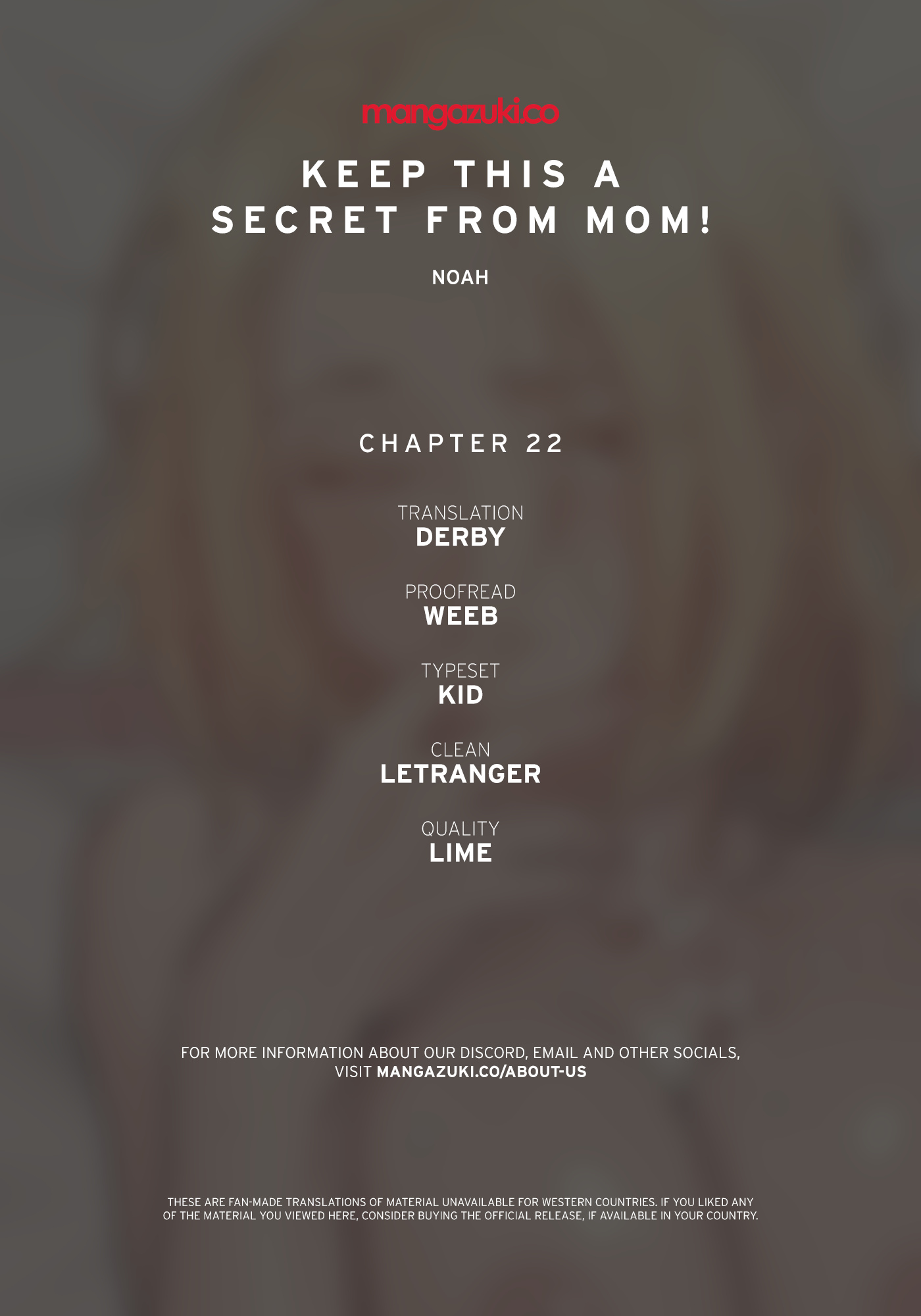 Keep This A Secret From Mom Chapter 22 - Picture 1