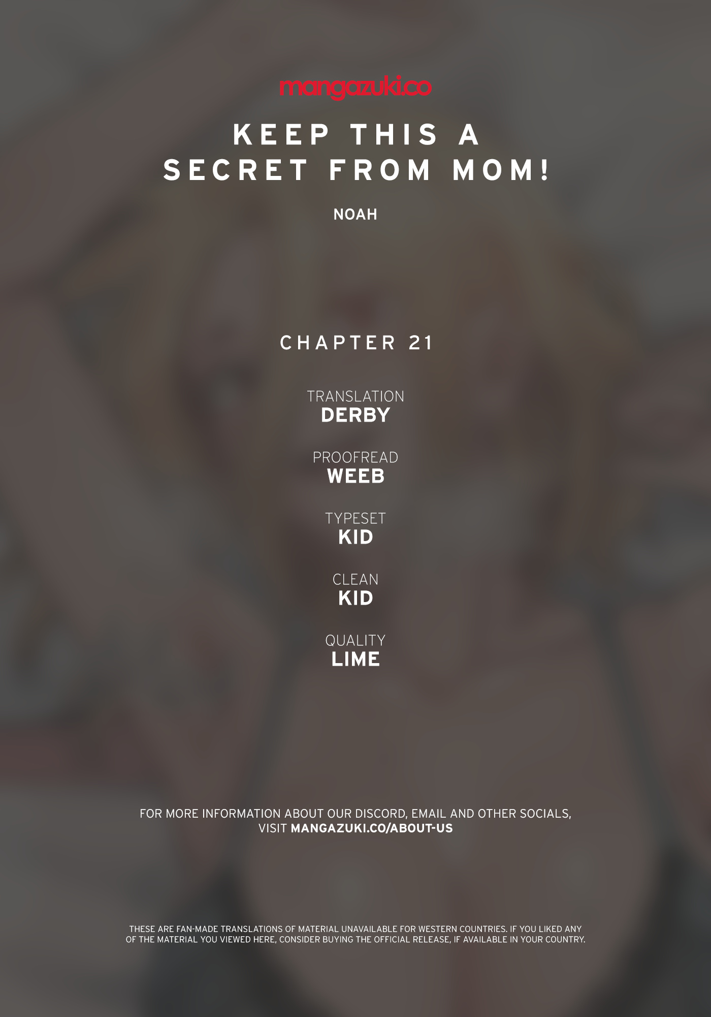 Keep This A Secret From Mom Chapter 21 - Picture 1