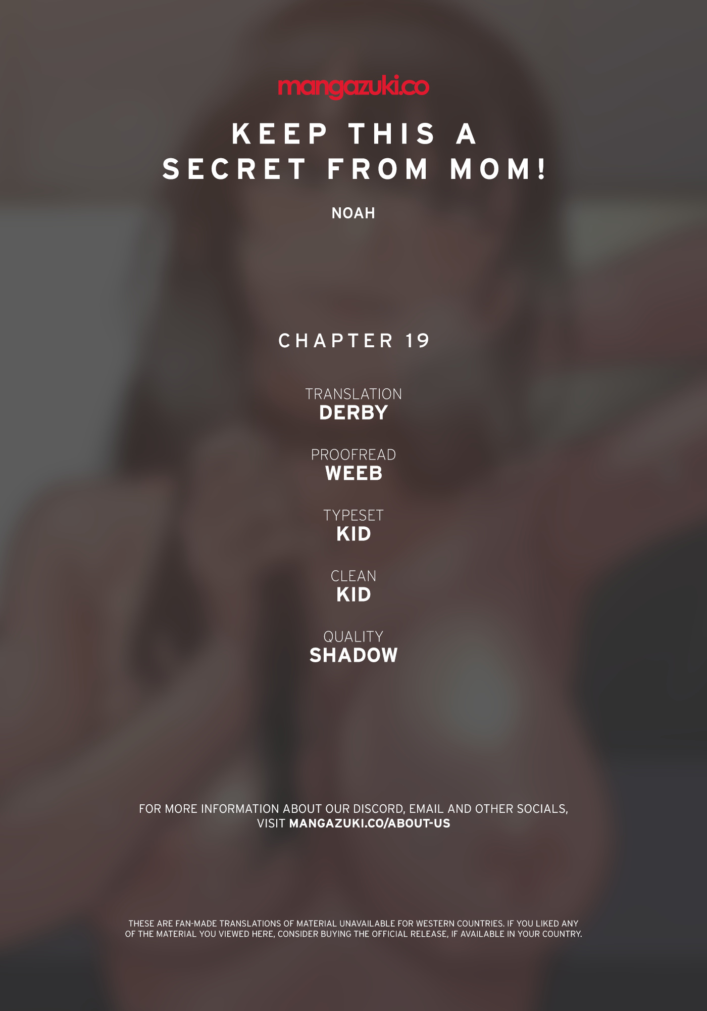 Keep This A Secret From Mom Chapter 19 - Picture 1