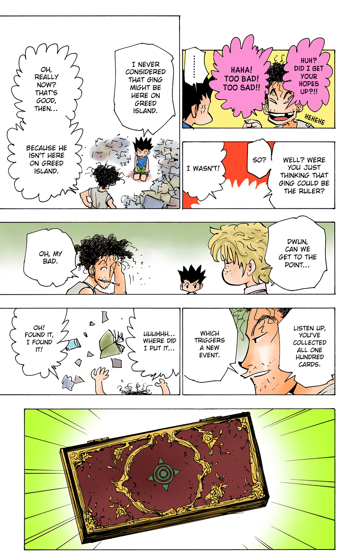 Hunter X Hunter Full Color Vol.18 Chapter 184: The Choice Of Three Cards - Picture 3