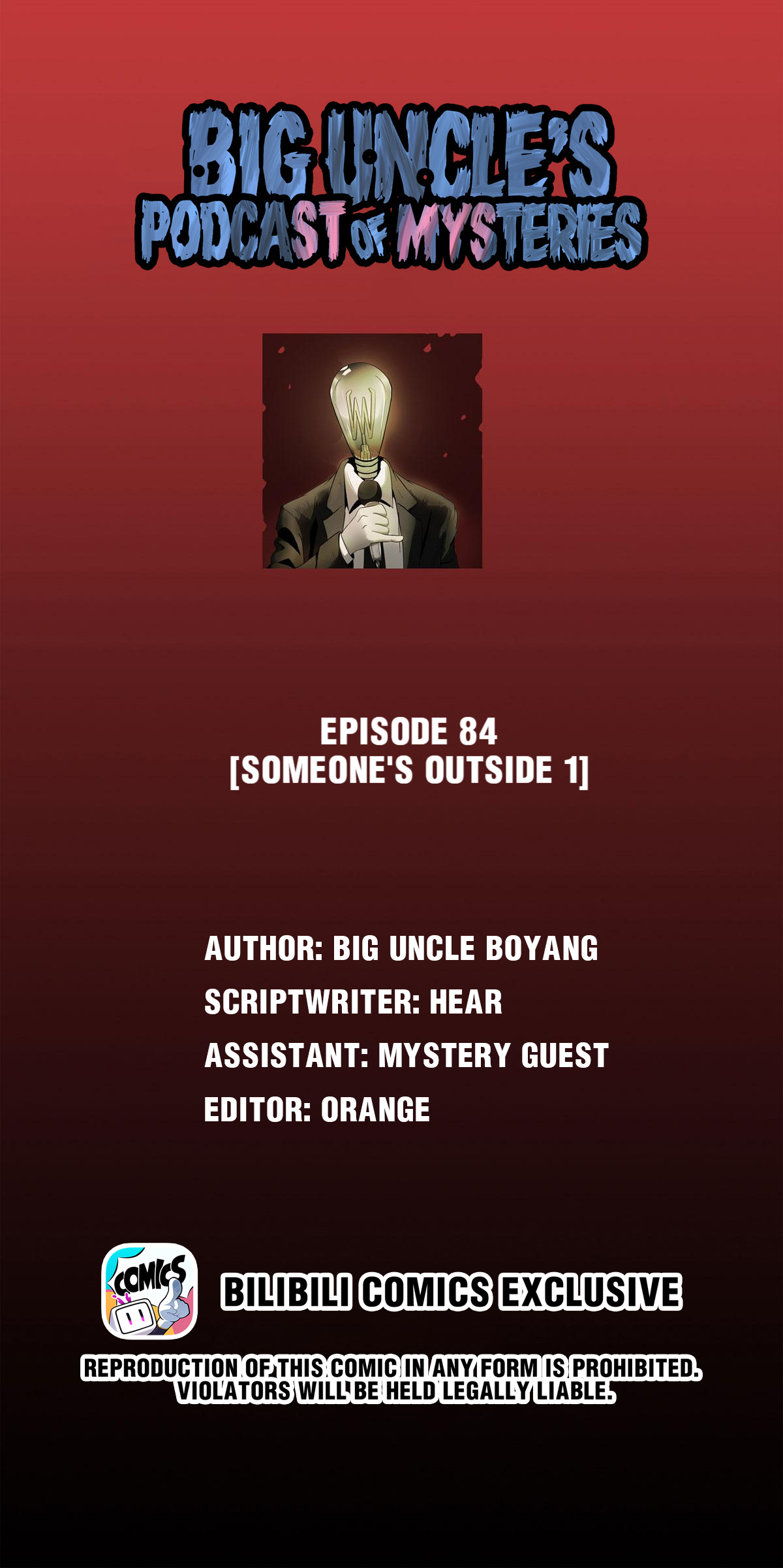Big Uncle’S Podcast Of Mysteries Chapter 84: Someone's Outside (1) - Picture 1